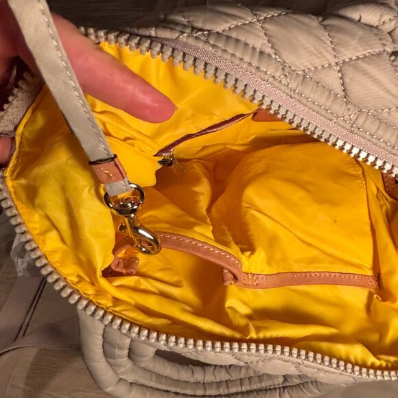 MZ Wallace Small Sutton Crossbody Bag in Cream - Picture 12 of 15